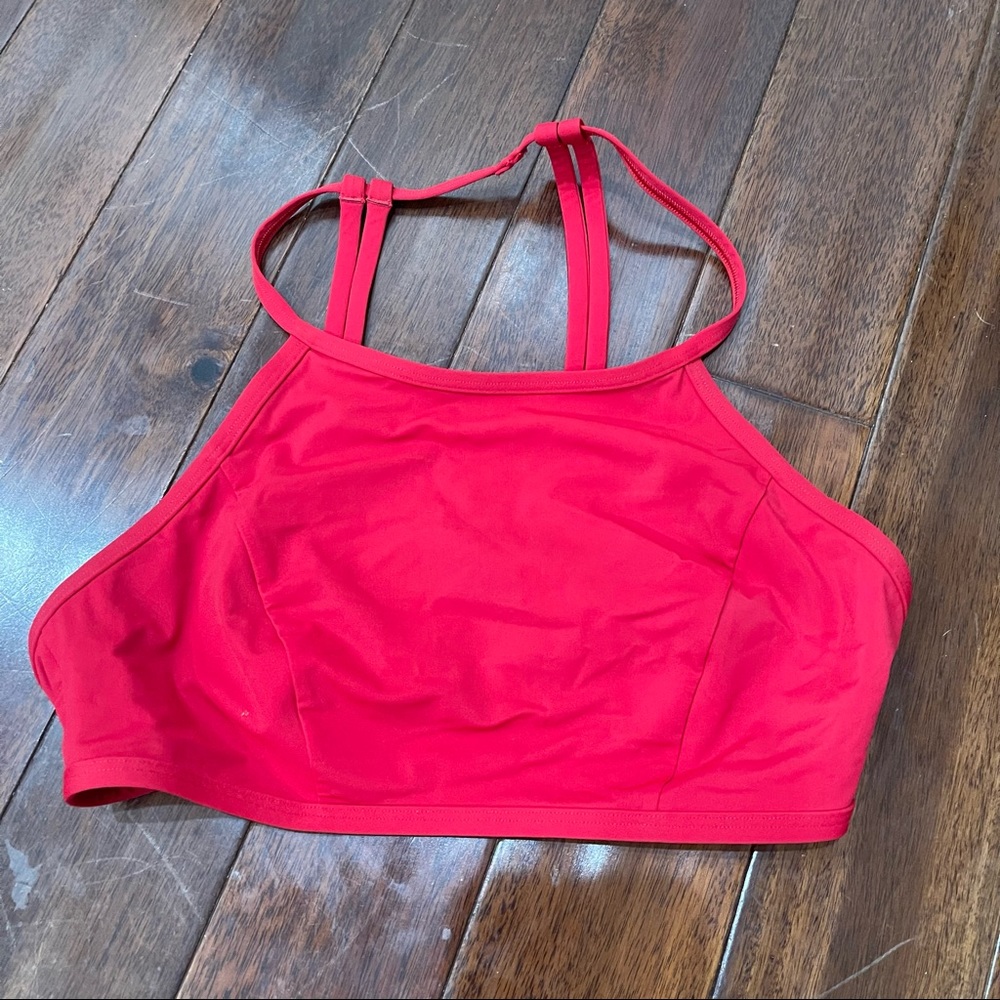 NWT Lululemon Red See the Sea Swim Top, Size 6